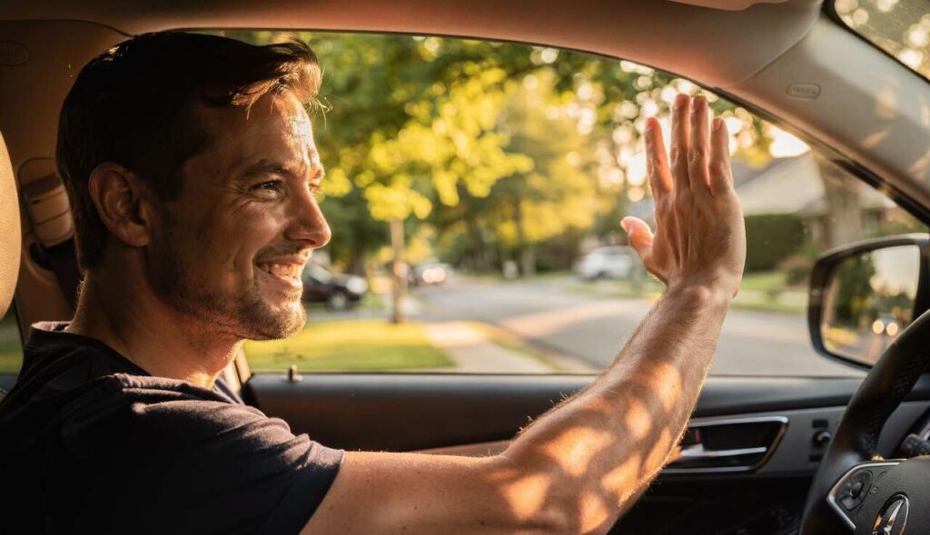 Machasz kierowcom w podziękowaniu? Psychologia twierdzi, że to charakterystyczne dla tych osób